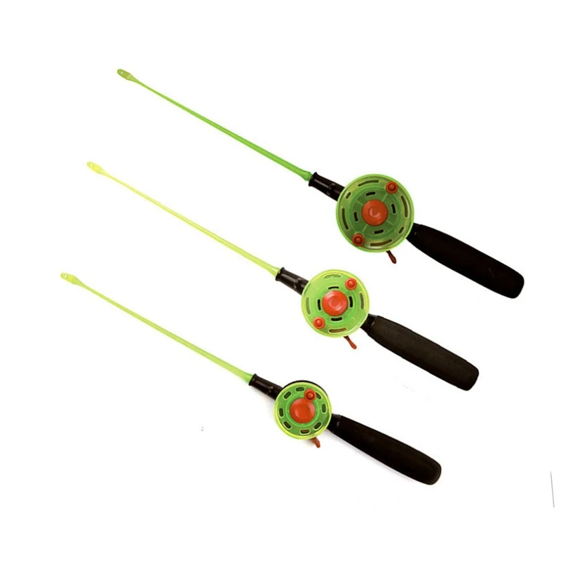 2pcs Portable Lightweight Ice Winter Fishing Rod Reel Combos