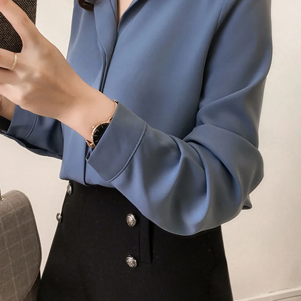 Весенняя женская блузка Новинка в Корейском стиле Одежда простом повседневном с