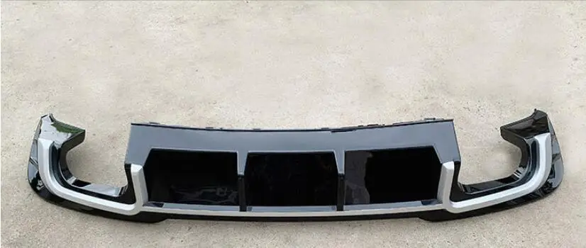 ABS Краски автомобиля задний бампер спойлер Диффузор крышка с выхлопные трубы для