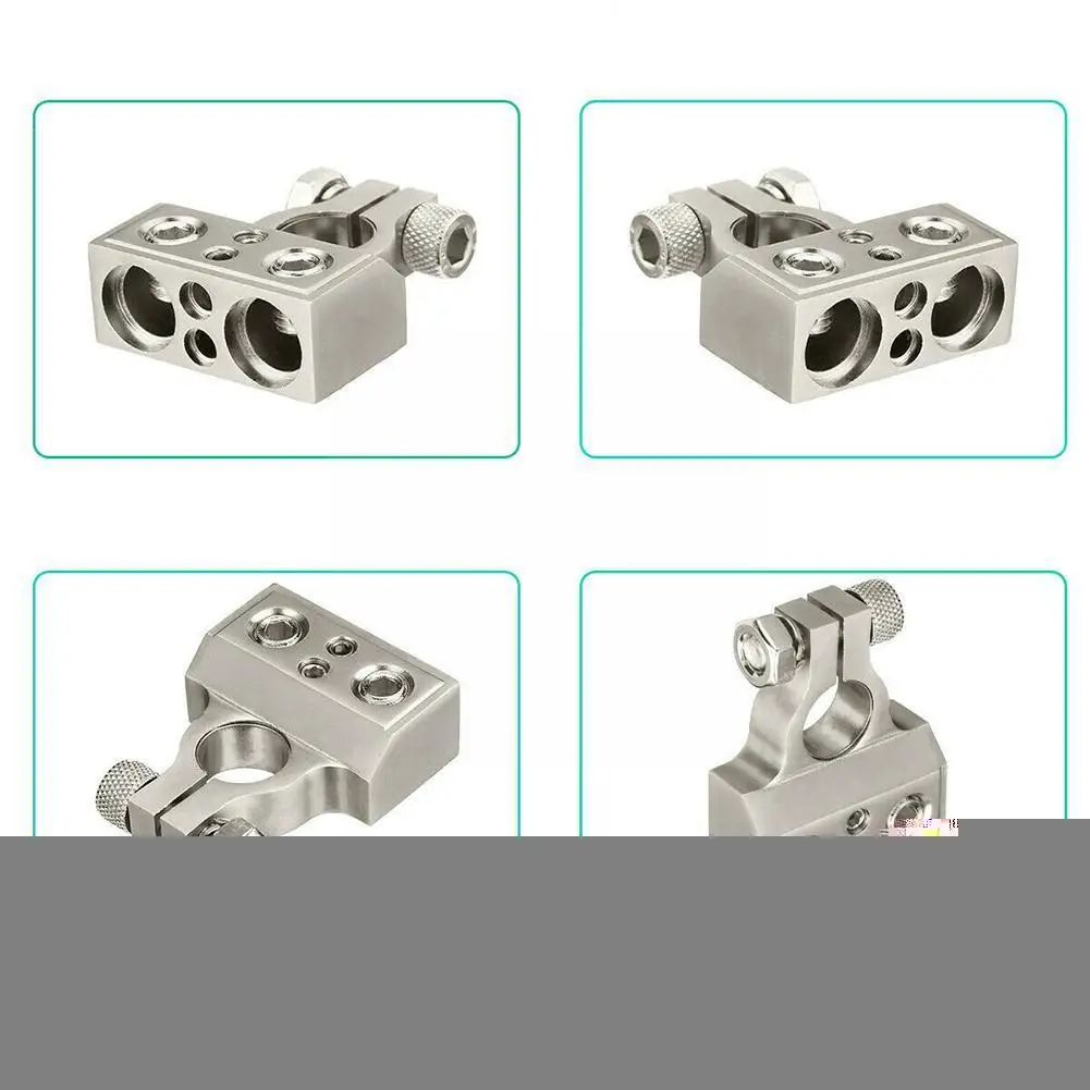 1Pcs Zinc Alloy Car Battery Terminal Connector Kit Post 2/4/8/10 Positive Connectors Negative Instrument Clamp AWG O3B9 | Автомобили и