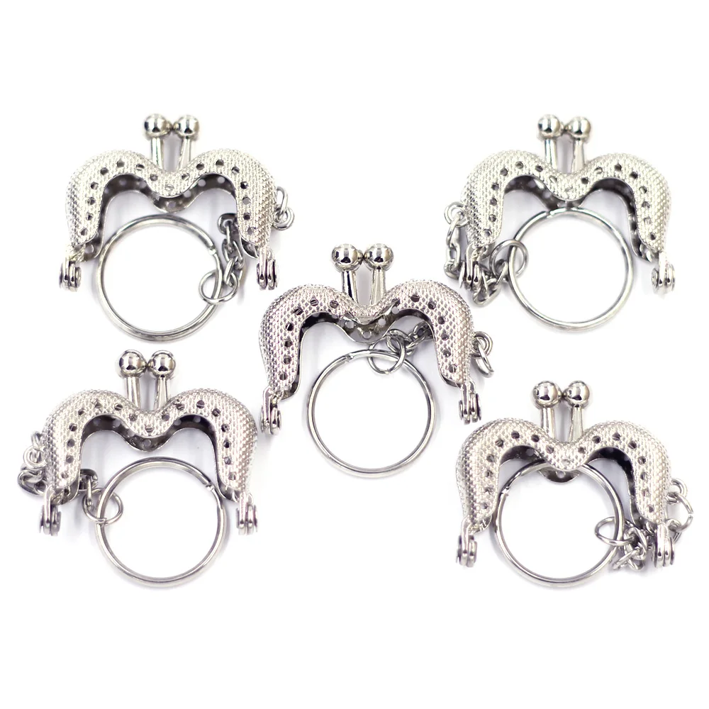 12 Styles Metal Coin Purse Bag Frame With Keychain Key Ring Kiss Clasp Lock DIY Craft Wallet Hardware Accessaries | Багаж и сумки