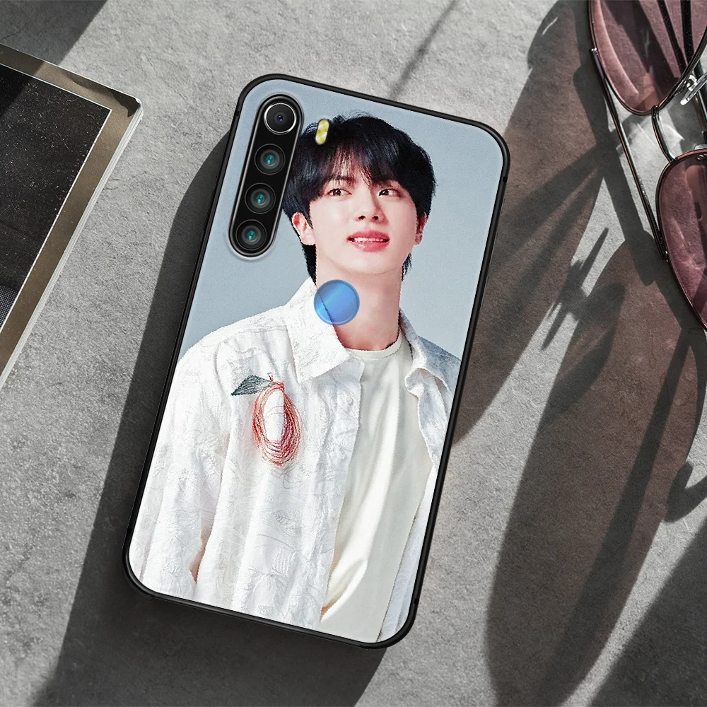 

Bangtan Boys Kim Seok Jin Phone Case Cover Hull For XIAOMI Redmi 7 7a 8 8a 9 10X NOTE 6 7 7s 8 8t 9 9s Pro Max black Cover