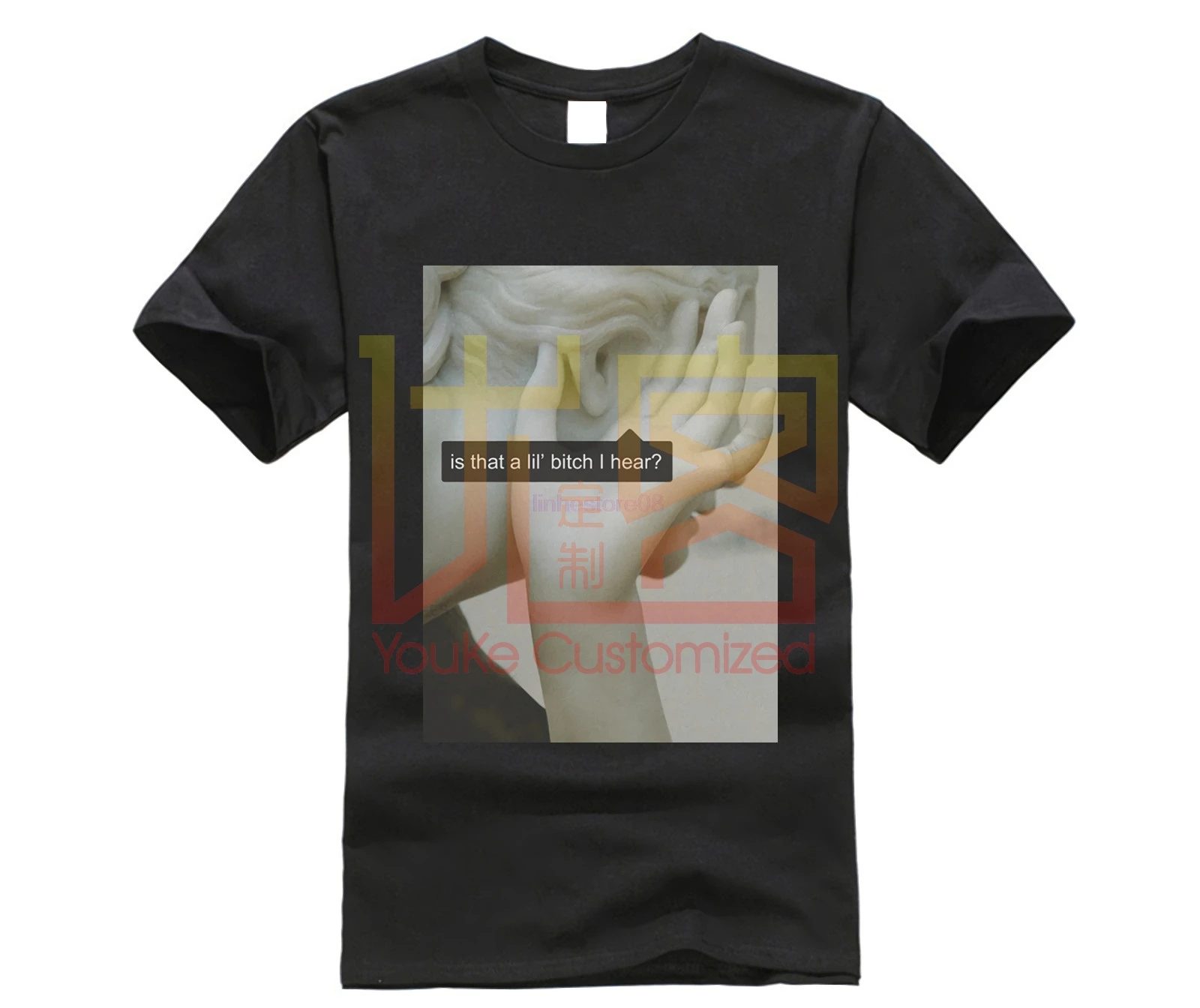 Футболка с надписью Little Bitch Instagram забавная футболка intre Blvck Statue Pride новая модная Tumblr
