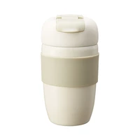 316 stainless steel material double drinking insulated coffee mugs thermos cups can be drunk directly or through a straw