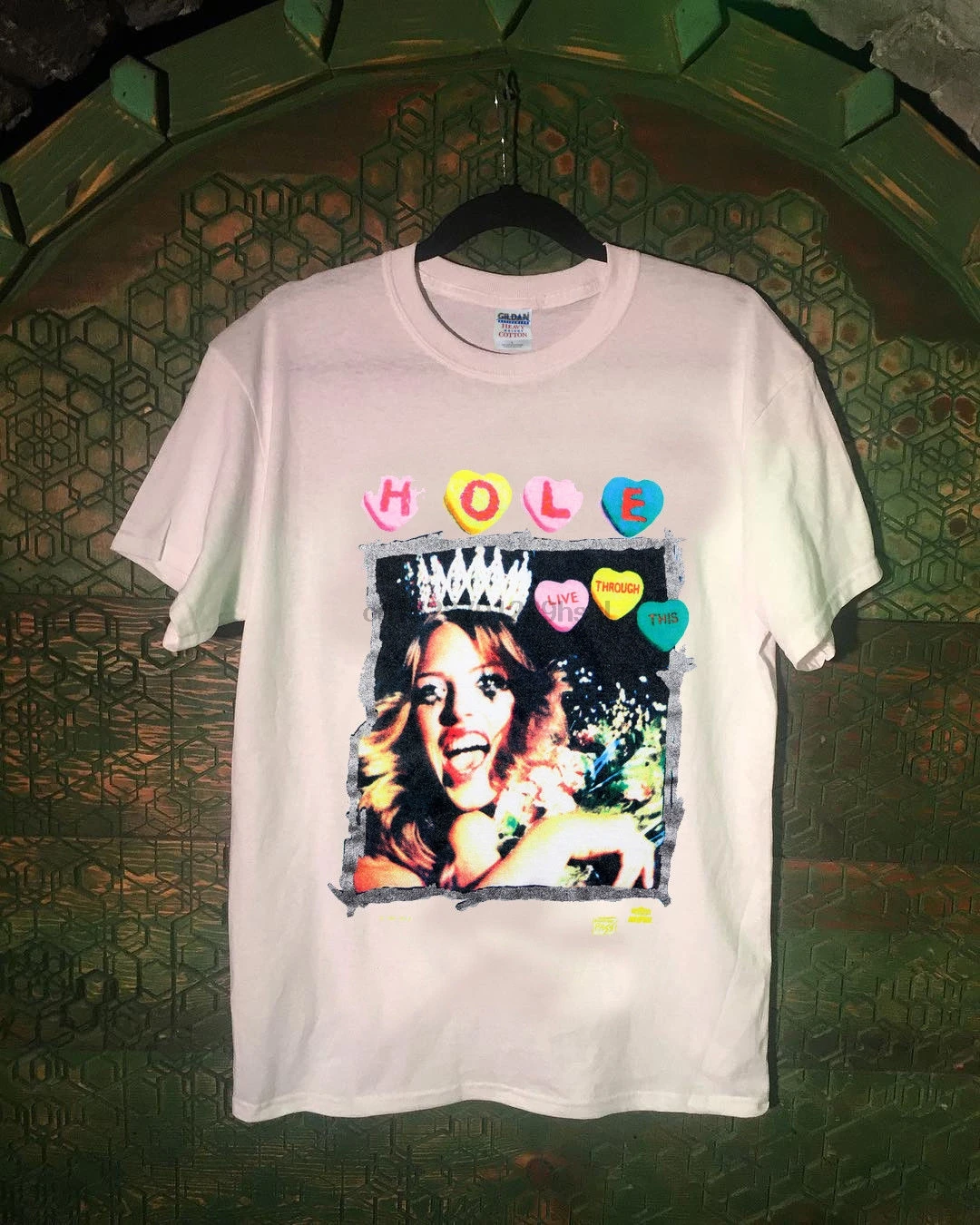 Редкая Винтажная Футболка Кортни Love Hole 1994 Мужская черная футболка Reprint Limmited Edition