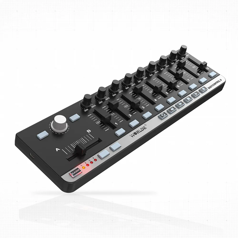 Worlde Easy Control.9 портативный мини-USB 9 Slim-Line Control MIDI ler | Спорт и развлечения