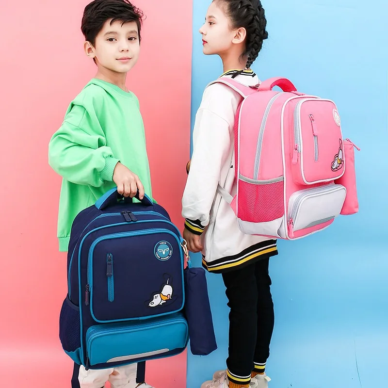 

Kids backpack Primary School Bags For Students Boys Girls orthopedic Backpacks Waterproof Schoolbags Book Bag mochila infantil