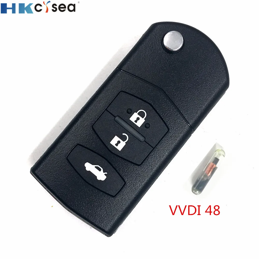 HKCYSEA 1 шт. 3 кнопки VVDI2 Автомобильный ключ Дистанционная замена XKMA01EN Английская