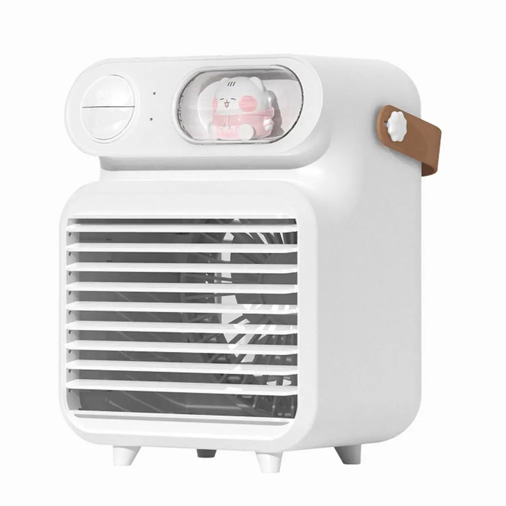 

Desktop Portable USB Exquisite Mini Air Conditioner Fan Quiet Gale Desktop Household Small Durable Fan Small Air Cooler