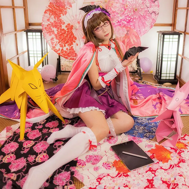 FGO Fate Grand Order Assassin Osakabehime кимоно юката Топы платье униформа наряд аниме косплей