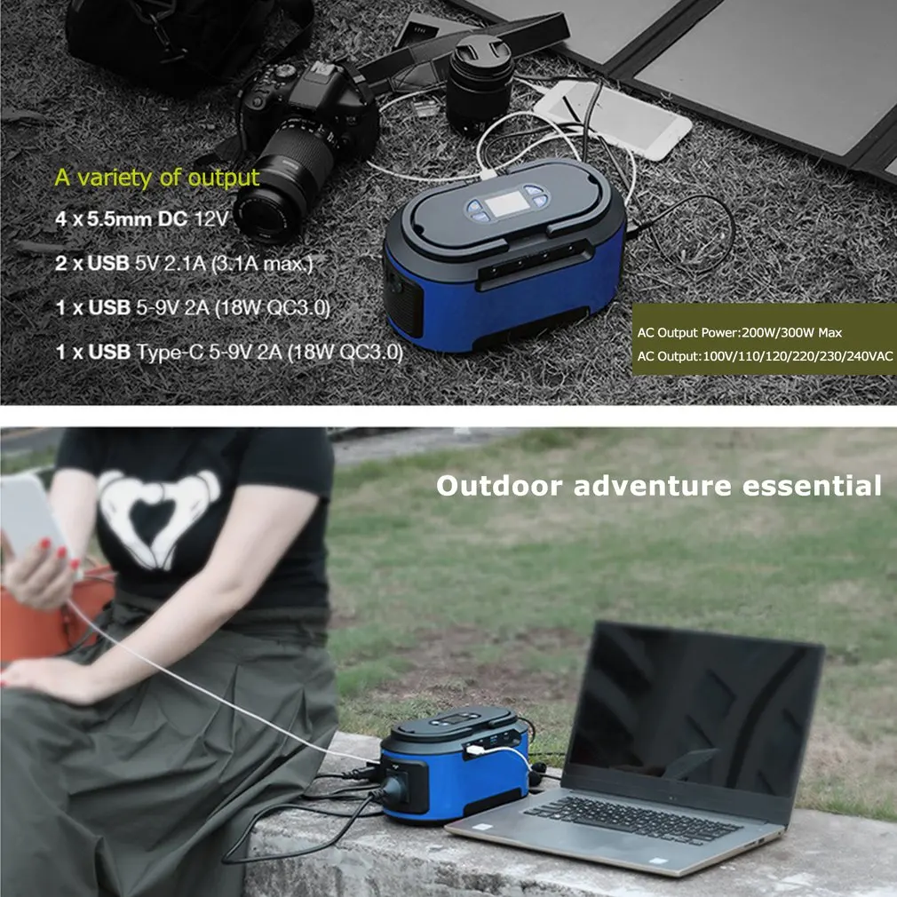 60000mAh портативный солнечный генератор инвертор UPS коробка для хранения энергии