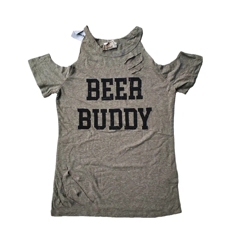 Женская футболка с открытыми плечами размер XS|Футболки| |