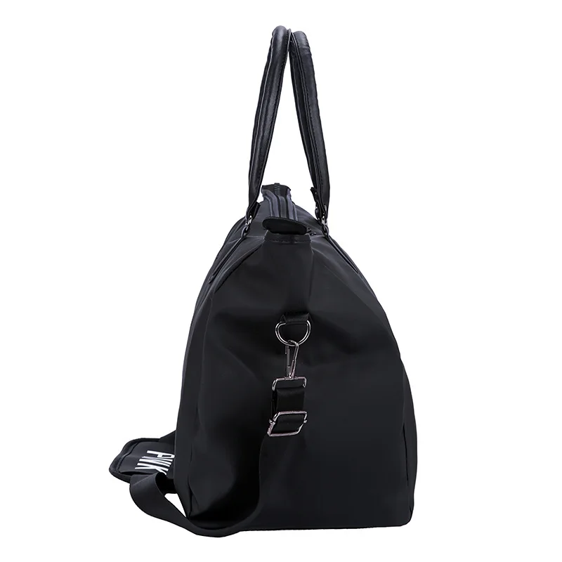 Новинка 2019 дешевая женская спортивная сумка черного цвета с блестками отсек для