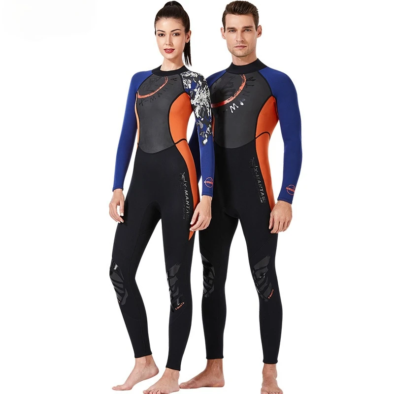 

Wetsuits Mens Women 3mm Neoprene with Shark Skin Patchwork Fullbody Diving Suit for Scuba Snorkeling Surfing Diving Sailing