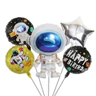 Воздушные шары Rocket Astros moon Sci-Fi в космосе, тематические астронавты для мальчиков, детей, украшения для дня рождения, игрушки, гелиевые шары