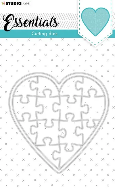 

Love Jigsaw Metal Cutting Dies for DIY Scrapbooking Crafts Dies Cut Maker Photo Album Template Handmade Decoration
