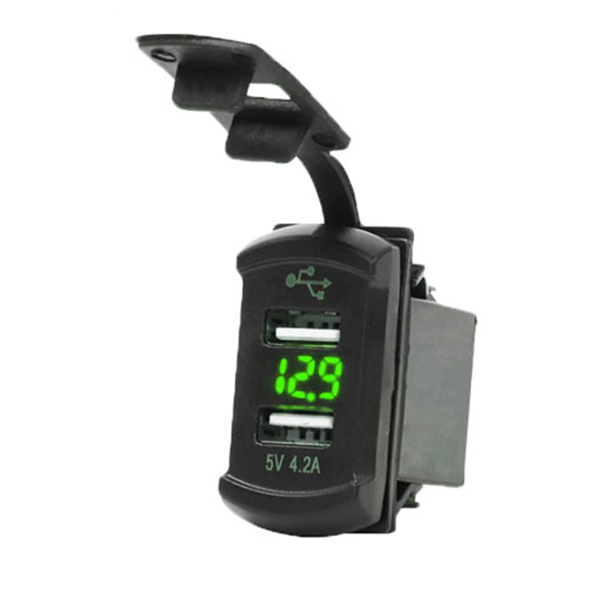 SOONHUA двойной Переходник USB для зарядки в машине цифровой дисплей гнездо сигарет