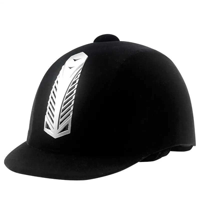 Equestrian Helmet Velvet Horse Riding Hat Sport Helmets With Ce Certification For Men Women Children Equestrian-Protective-Gear | Дом и сад