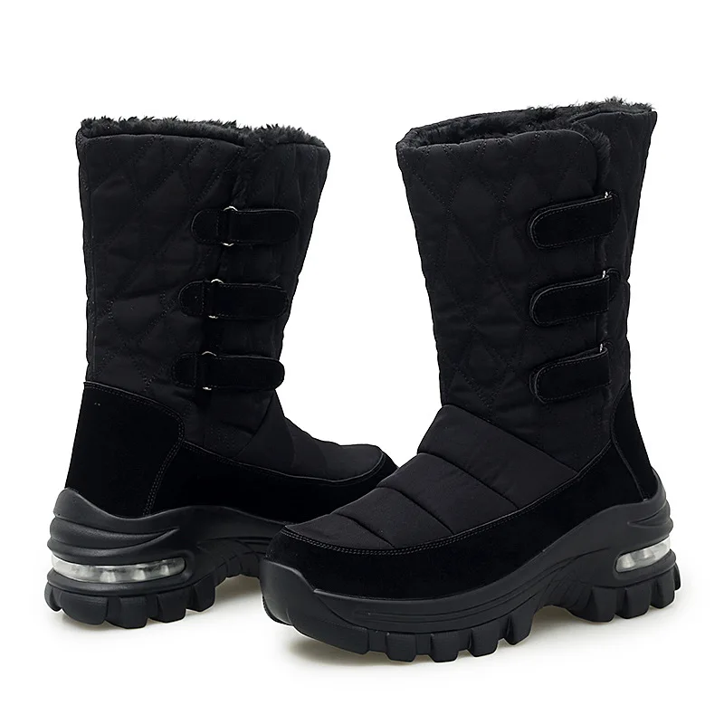 

Winter Women Boots Mid-Calf Down Boots High Bota Waterproof Ladies Snow Winter Shoes Woman Plush Insole Botas Mujer Invierno