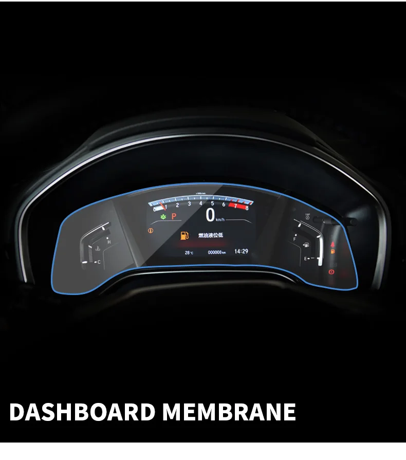 For Honda CRV CR-V Instrument panel navigation display tempered protective film control car GPS screen stickers i