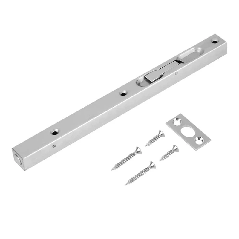 Дверной замок с защелкой 10 дюймов скрытый дверной из нержавеющей стали 304