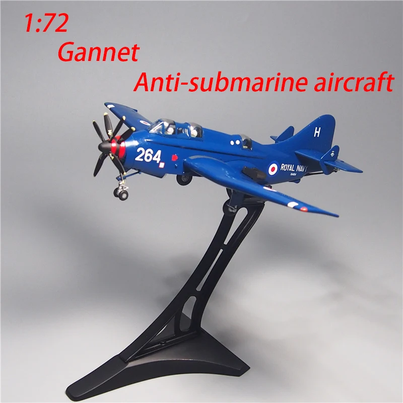 Литый под давлением в масштабе 1/72 Gannet антиподводный самолет модель из сплава