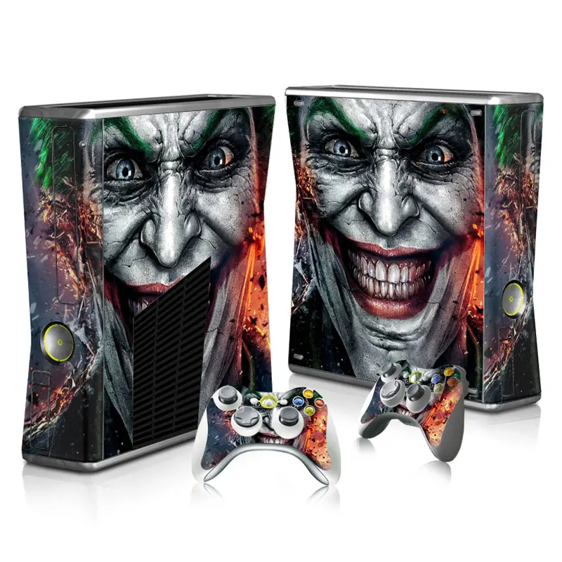 Виниловый фон для Стикеры Xbox 360 Slim консоли + 2 контроллера крышка Комплект
