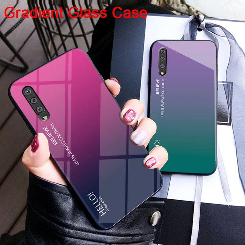 Smartphone Cover Case For Galaxy S10E S10 Lite (5G) S9 S8 Plus S7 Edge Rainbow Glass Samsung Note 10 Pro 9 8 Back Capa |