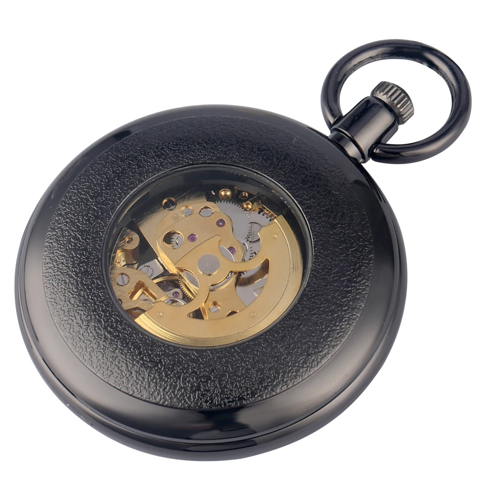 

Vintage Charm Mechanical Steampunk Pocket Watch Women Men Roman Numerals Clock Automatic Self-winding Pendant Watches Nice Gifts