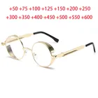 Очки для чтения металлические в готическом стиле, 0 + 0,5 + 0,75 + 1,0 + 2,0 + 3,0 до + 6,0