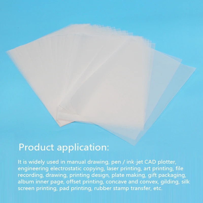 

Полупрозрачная копировальная бумага А4/А3, 250 листов серной кислоты