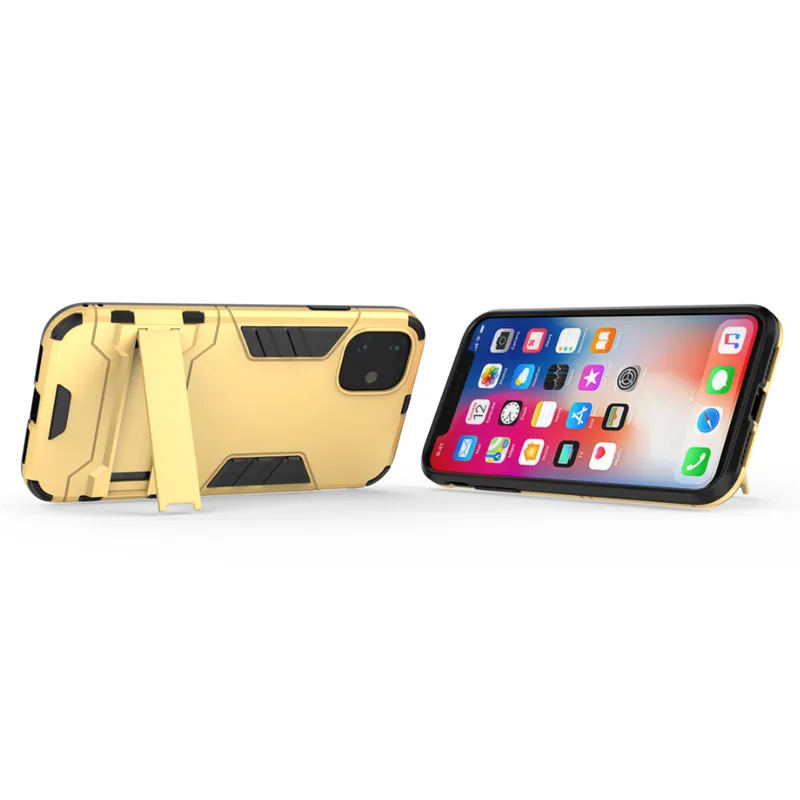 for apple iphone 11 12 pro max xs xr 8 7 hybrid soft tpu hard pc dual layer armor case shockproof bumper stand holder cover free global shipping