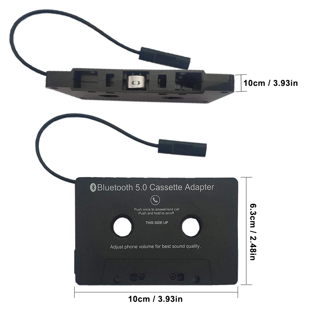 

Cassette Adapter Cassette Player Bluetooth 5.0 Converter Car Tape Audio Cassette For Aux Adapter Smartphone Cassette Adapter CSV