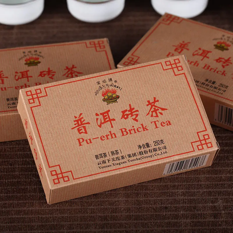 

2019 XiaGuan BAO YAN Pu-erh Brick Chinese 250g Ripe Shu
