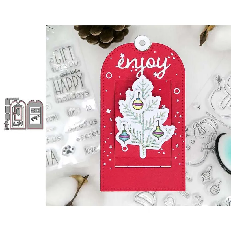 JC поздравительная открытка этикетка лейбл набор вырубных штампов &quotсделай