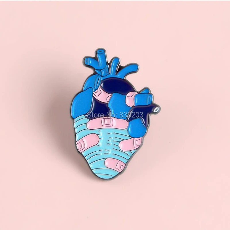 1pc human kindy Shape Brooch Pins anatomy skeleton medical Anatomical Model Lymph Node Enlargement male member traumatic pistol |