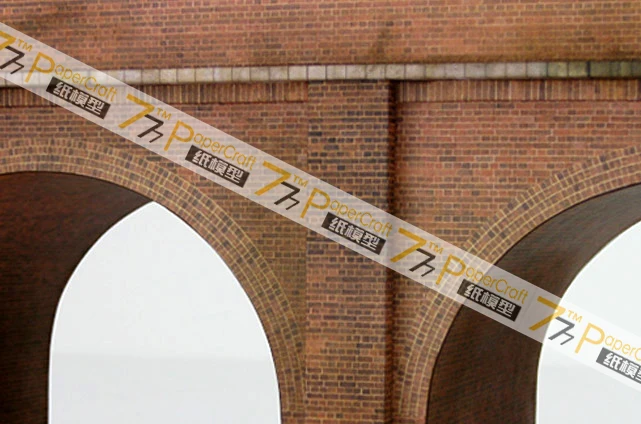 17 Viaduct Arch 3D бумажная модель OO HO N масштаб 1:56 1:64 1:76 1:87 1:150 поезд строительство сцены