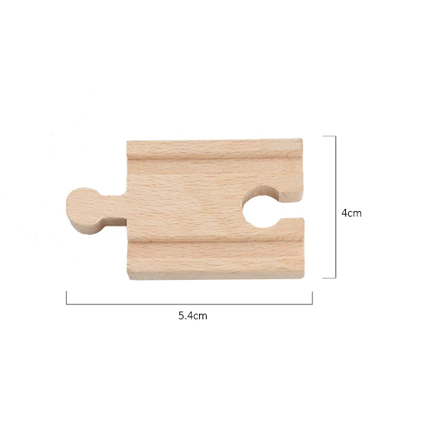 5.4CM Track C TBKJOYS деревянные железнодорожные дорожки, аксессуары для железной дороги, все виды деревянных дорожек, различные компоненты, развивающие игрушки - Цвет: 5.4CM Track C