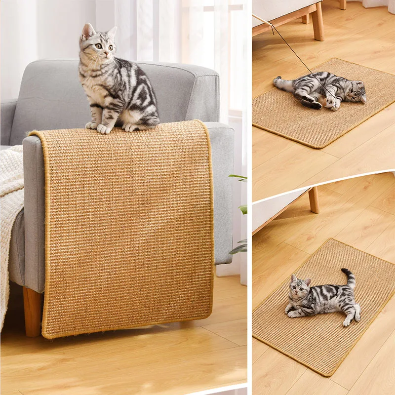 

Cat Scratcher Sisal Mat Board Sharpen Nails Scraper Cat Toys Chair Table Sofa Mats Furniture Protector cat scratch board