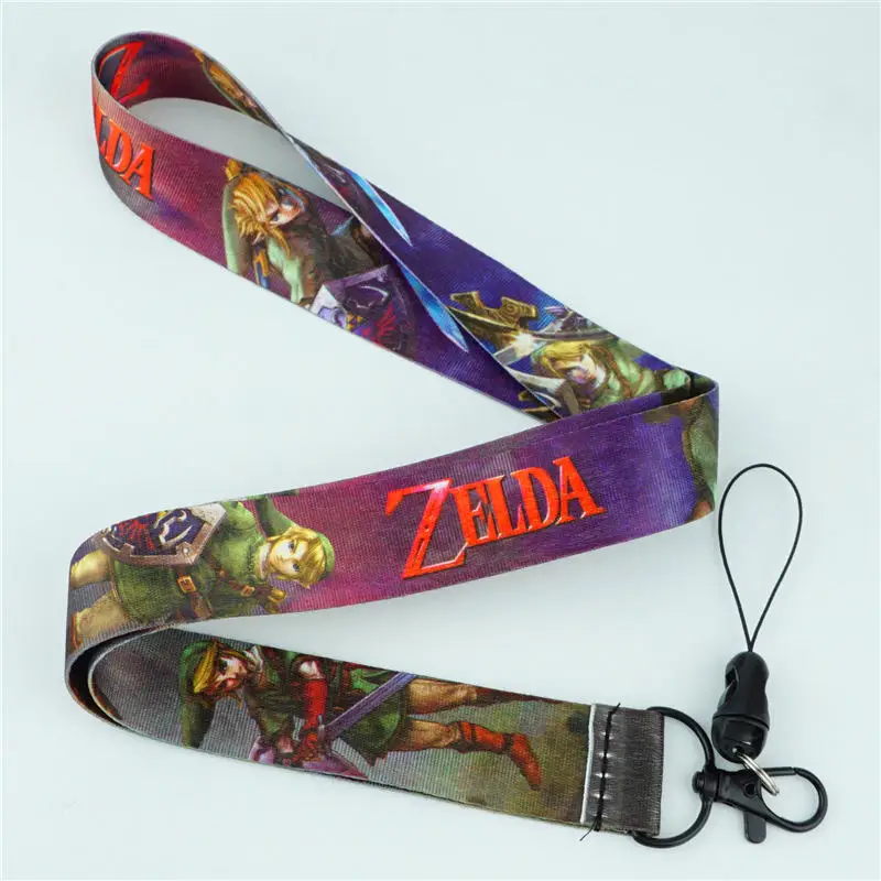 Legend of Zelda A Японский аниме шейный ремешок, сказочный хвост, Наруто, атака на титанов, ID, держатель, брелок, ремешки, подарок, новинка - Цвет: Legend of Zelda A