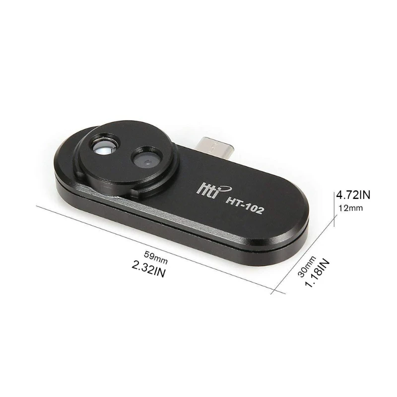 

HT-102 Mobile Phone Thermal Infrared Imager Support Video Pictures For Android Type C Thermal Imaging Temperature Detector