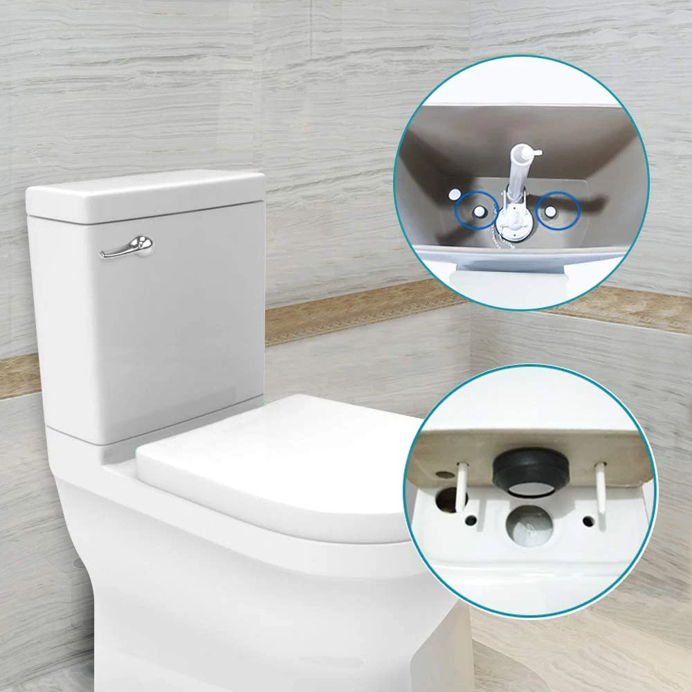 Набор для ремонта унитаза включает хромированные болты с рычагом смыва и