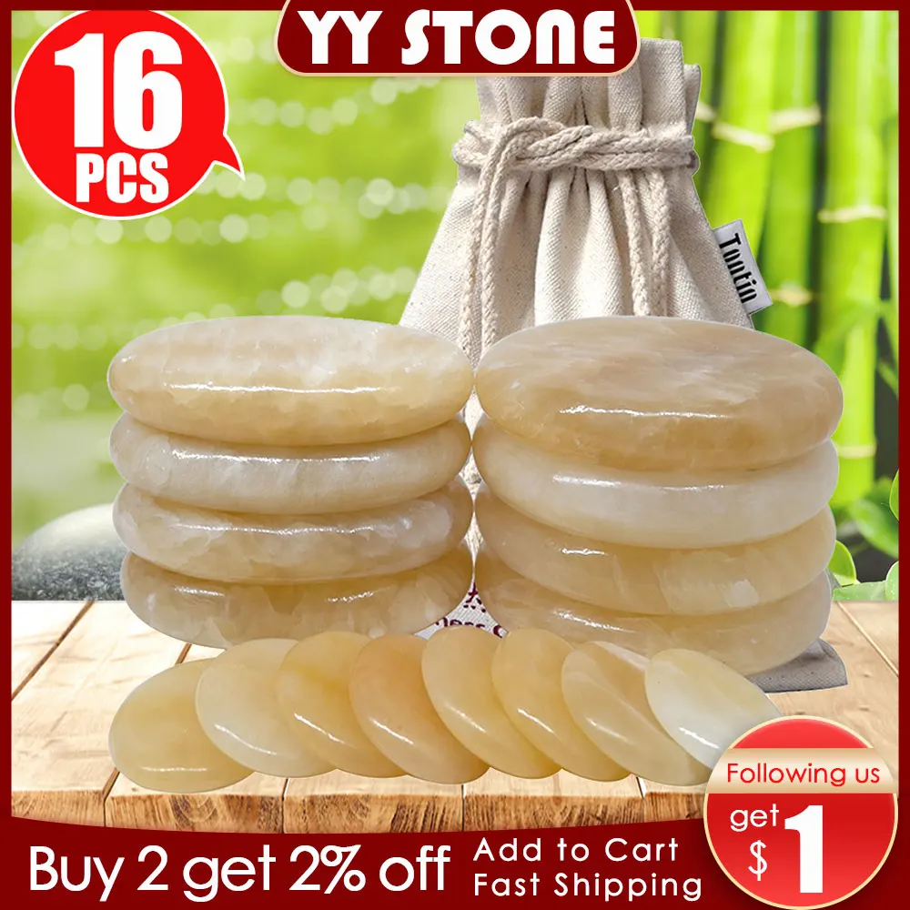 Tontin16 шт./сетоt камень топаз нефритовый массаж тела горячий камень для салона красоты с подогревом Женский комплект массажных камней для ухода за здоровьем Tontin16 шт./сетоt камень топаз нефритовый массаж тела горячий камень для салона красоты с подогревом Женский комплект массажных камней для ухода за здоровьем