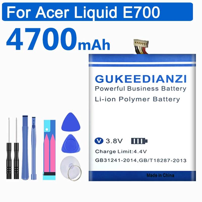 GUKEEDIANZI 4700 мА/ч BAT P10 Батарея для Acer жидкости E700 жидкий тройной E39 PGF506173HT литий