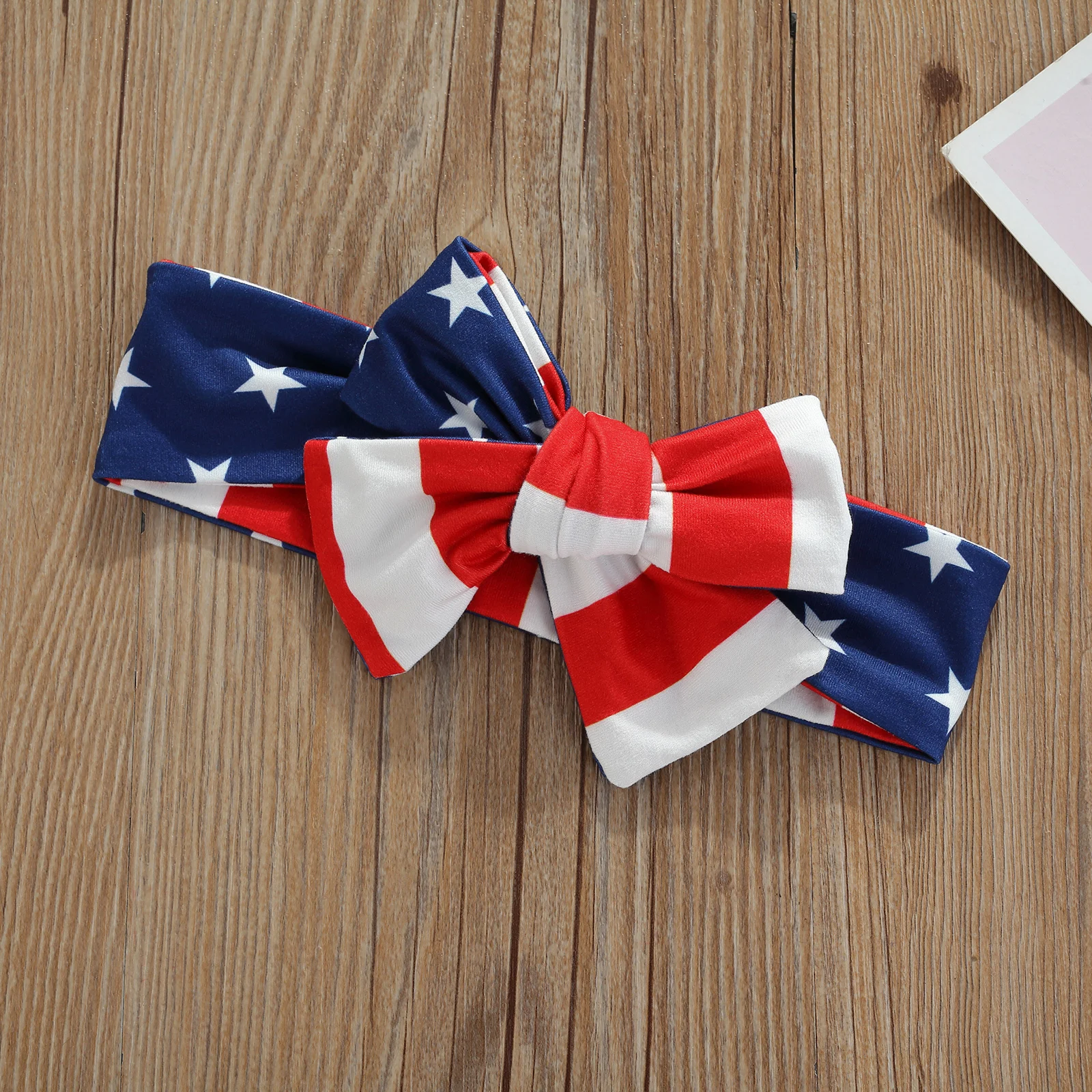 

Baby Girls Casual Strapless Romper Unique Independence Day Bow Jumpsuits and Headband