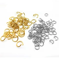 100pcs high quality gold tone stainless steel jump rings jewelry making supplies findings necklace earring wholesale lots bulk