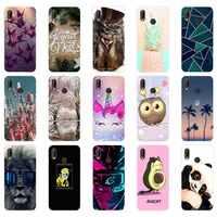 Case for Huawei P20 Lite Case Silicone Back Cover TPU Phone Case For Huawei P20lite Lite Full Protective Coque Flower