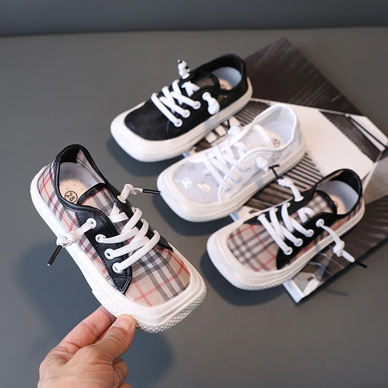 

CNFSNJ Children's Shoes For Girls 2021 New spring Autumn candy color Kids boys Fashion Canvas Sports Kids Shoes 26-36
