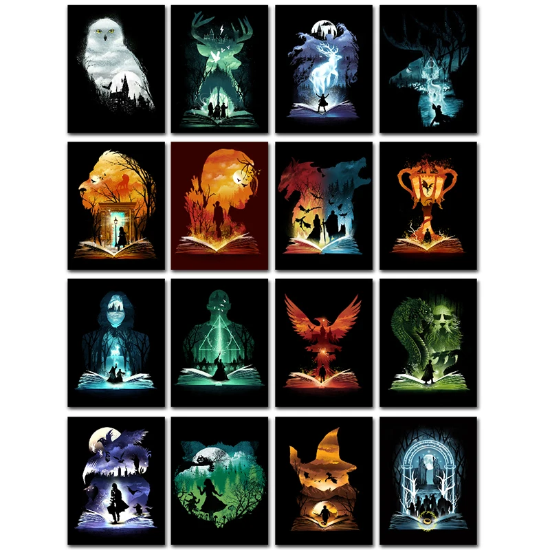 Набор для вышивания крестиком с бисером "Новинка 5D" с картинками из мультфильмов и книг, полным квадратным и круглым стежком для украшения комнаты.