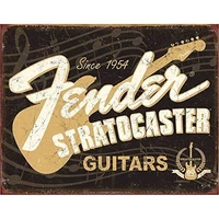 12 x 8incheses metal tin signs music since 1954 strato caster guitars bar iron painting retro plaque club label rock logo band